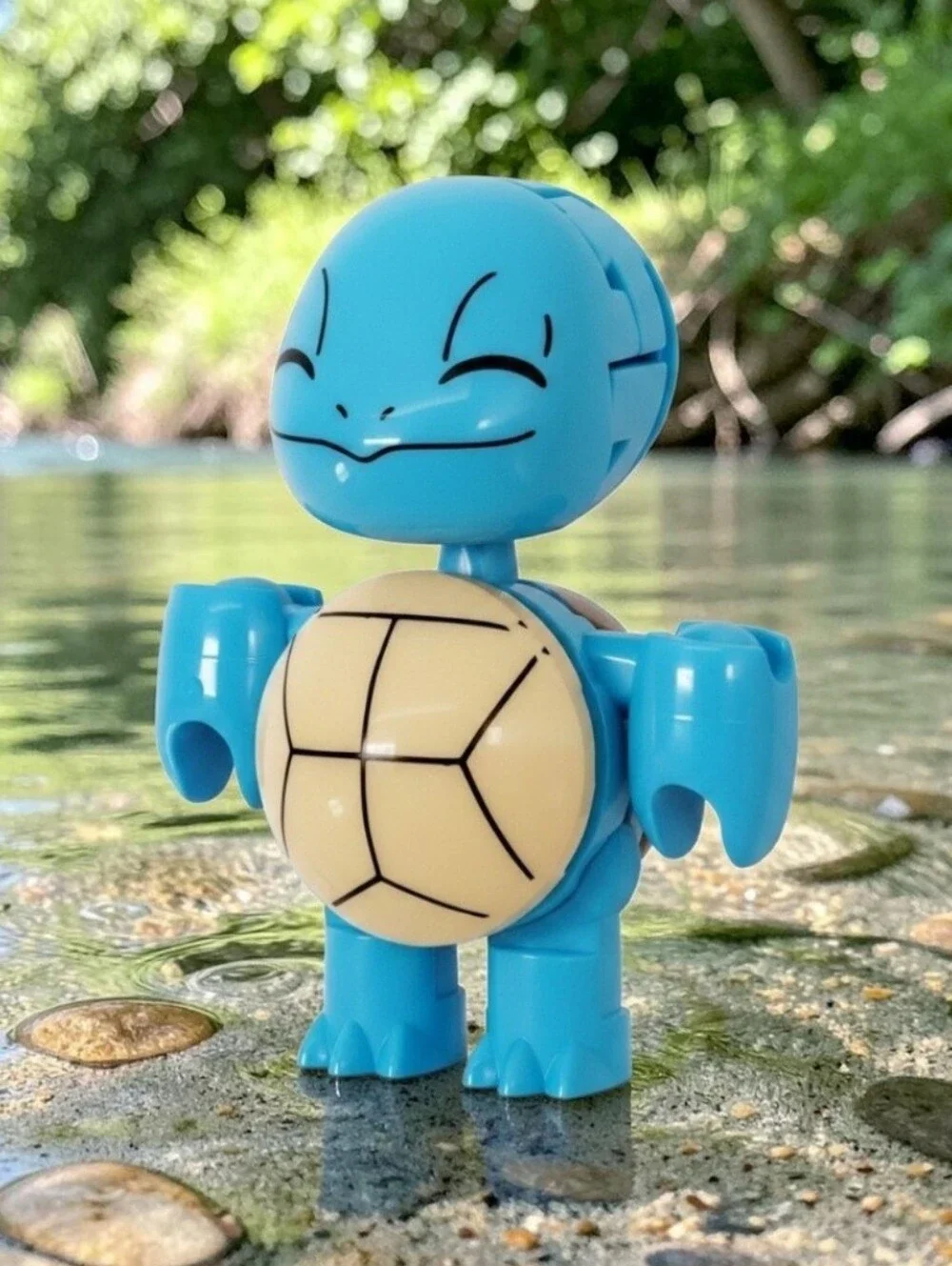 SQUIRTLE Only From MEGA Construx - Pokemon Pokeball Evergreen Set- NO Pokeball.